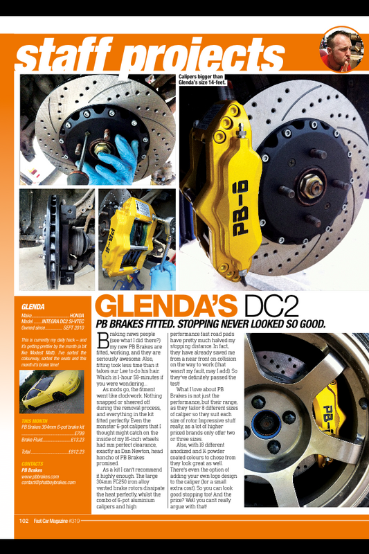 Fast Car Magazine - PB Brakes Review Part 2